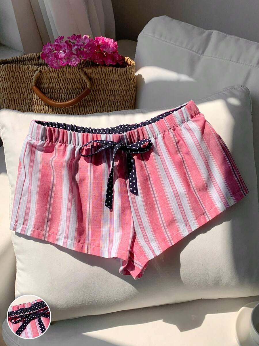 Comfortcana 大码夏季度假：沙滩粉色女士短裤，舒适短裤 - 粉色 - 查看 1