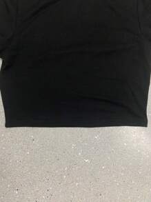 Gym Rark Men's Letter Print Round Neck Short Sleeve Sports T-Shirt, Summer - Black - View 4