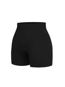 Easithlete Pantaloni scurți sport de fitness pentru femei, mărime plus, cu talie înaltă, de zi cu zi, pentru antrenament