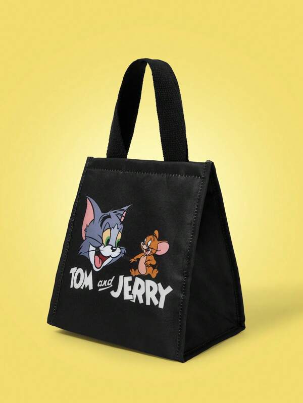 TOM & JERRY X SHEIN Fashionable Insulated Lunch Bag, Functional Bags, Cooler Bags