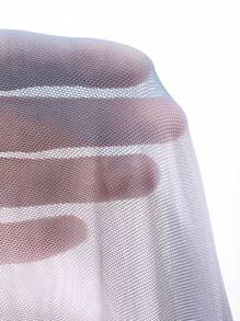 FRIFUL Women's Tie-Dye Sheer Mesh Slim Fit Casual Versatile Long Sleeve Top, Beachwear & Vacation - Multicolor - View 7