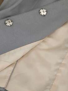 Aveloria Affinna Conjunto de 2 piezas de traje de mujer vanguardista compuesto por un blazer de manga larga que estrecha la cintura y unos shorts mini ajustado de talle ultra bajo