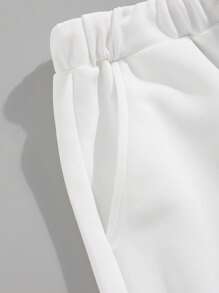 2 件套青少年男童休闲简约图案长裤套装，舒适柔软面料，百搭校园/日常/户外运动服 - 彩色 - 查看 9