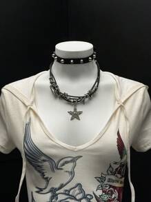 EgrlEra Camiseta con capucha de manga corta con estampa de flor de rosa para mujer