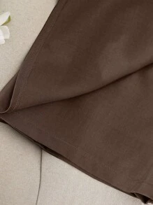 Franclia Pantaloncini eleganti da donna taglie forti con cintura decorativa, versatili per lavoro, pendolarismo, feste, casual, estate