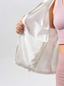 Fluxe 女士纯色长袖夹克，夏季时尚