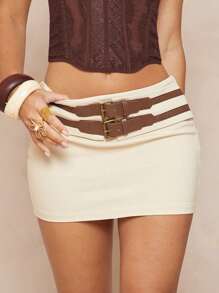 Lumalex 秋季适度老钱风骚狂欢节正式秋季适度老钱闪光亮片夏季假期优雅复活节波西米亚风海滩热门户外丰富层次婚礼季节宴会成人仪式海滩海边低腰双层紧身迷你裙女士