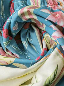 Flirla Bohemian Style Printed Beach Slip Dress - Green - View 5