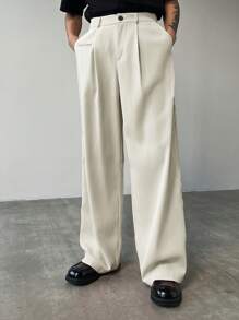 Claim Dot Men's Solid Color Fashionable Dress Pants For Summer