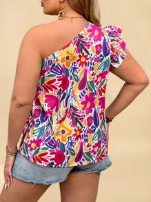 SHEIN VCAY Plus Size Blouses - Multicolor - View 2