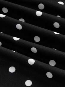 SHEIN MOD Plus Size Women's Elegant Lace Trim Long Dress,New Year Eve Dress, Women Clothes,Elegant Women Dresses,Black Women Dresses,Formal Women Dresses,Holiday Dress,New Year Eve Dress,New Year,Valentine - Black and White - View 4