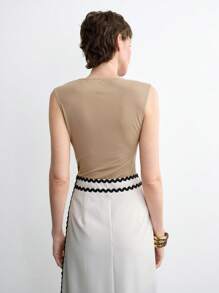 Aalyst Women's Summer Fashion Metal Decor Camisole