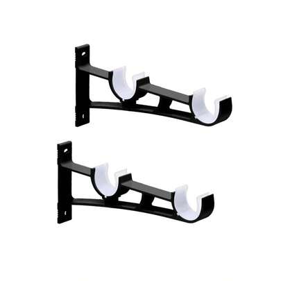 2 piezas Barra decorativa de cortina con base de doble poste para el Día de San Valentín, boda de san Valentín y cumpleaños