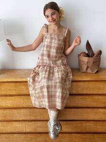 DAZY Tween Girls Plaid Sleeveless Shirt And Mini Skirt Set, Summer,Back To School Clothes - Pink - View 5