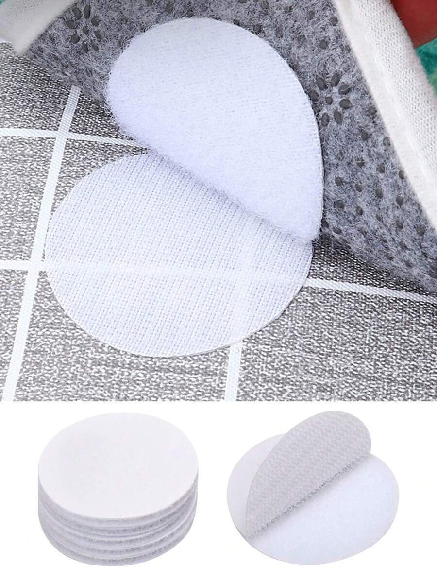 5/10Pcs Carpet Anti-Slip Sticker, Strong Anti-Roll Edge Anti-Slip Sticker, Sofa Cushion Holder, Carpet Clip Adhesive Double-Sided Sticker, Suitable For Carpets, Sofas, Coffee Tables, Table Mats, Chair Covers And Furniture Supplies - White - View 1