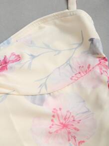 Sweetra Áo ba lỗ in hoa ngẫu nhiên đa năng cho nữ - Màu vàng - Xem 5