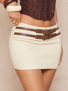 Lumalex 秋季适度老钱风骚狂欢节正式秋季适度老钱闪光亮片夏季假期优雅复活节波西米亚风海滩热门户外丰富层次婚礼季节宴会成人仪式海滩海边低腰双层紧身迷你裙女士