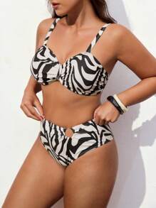 Maija Zestaw bikini w kontrastowym kolorze w dużym rozmiarze, modny, letni, na wakacje na plaży, letnie wakacje dla kobiet, plażowy, swobodny, damski, wyjściowy, topy, stroje biurowe w stylu boho, stroje festiwalowe na imprezę Rave na Hawajach, damskie kostiumy kąpielowe w dużych rozmiarach dla kobiet, plus size, plus size, kostium kąpielowy na jedno ramię, kostium kąpielowy na jedno ramię, plus size, jednoczęściowy kostium kąpielowy, plus size, kostium kąpielowy, stroje kąpielowe w stylu western, damskie