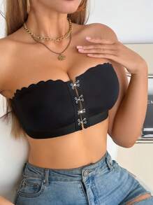 SHEIN 1 件女式前开襟吊带背心