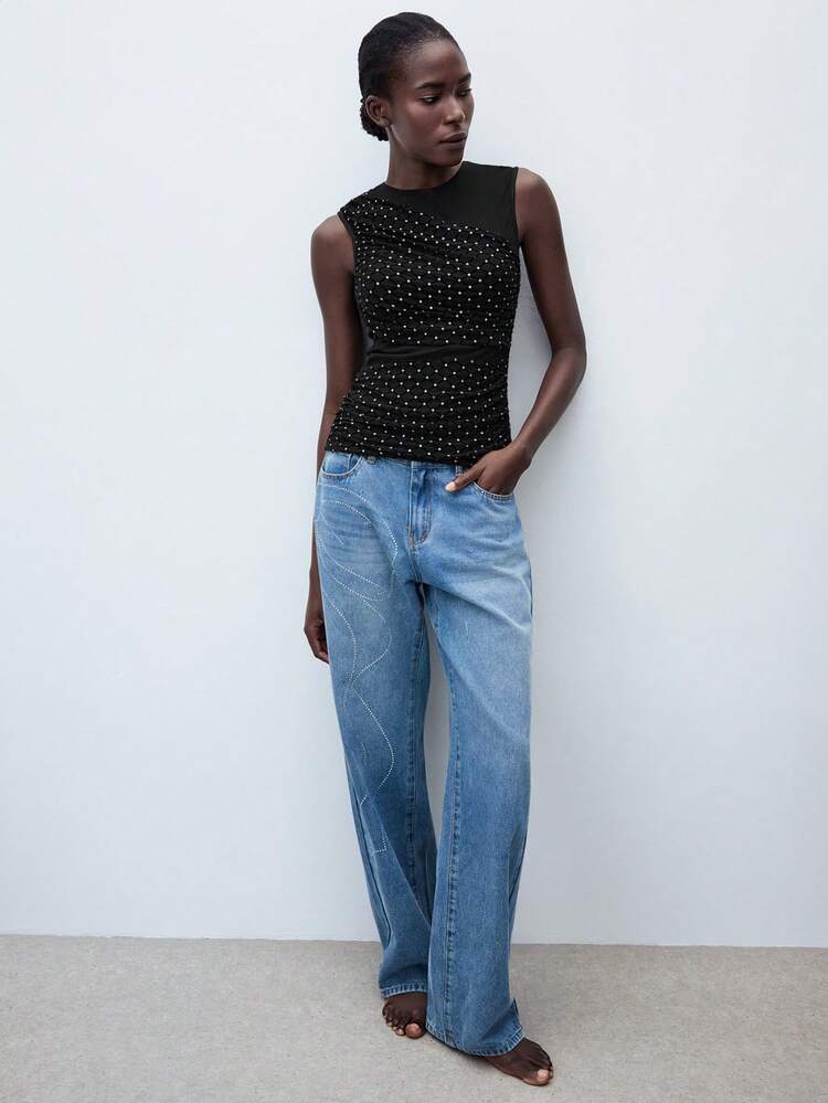 SHEIN Maija Women's Fashion Tank Top, Summer Going Out Tops Women Club Sexy Top Birthday Concert Festival Sexy Date Night Women Club Sexy Tops For Going Out Halloween Top