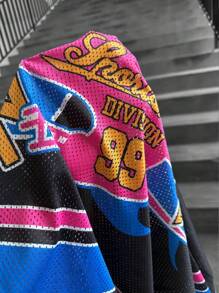 Men's Simple Printed V-Neck Short Sleeve T-Shirt - Multicolor - View 5