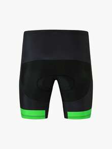 Manfinity Sport Corelite Men's Contrast Color High Waist Slim Fit Casual Cycling Shorts, Summer