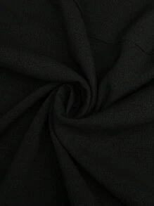 SHEIN LUNE 女式大码纯色 V 领短袖休闲连衣裙 女式春季服装 女式夏季服装 夏装 复活节服装 女式西装 女式夏季服装 毕业礼服 夏装、连衣裙 休闲大码黑色连衣裙 大码配腰带连衣裙 大码 A 字形连衣裙 女式大码连衣裙、商务休闲女装 - 黑色 - 查看 6