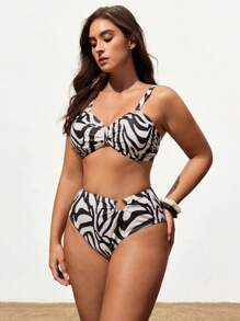 Maija Zestaw bikini w kontrastowym kolorze w dużym rozmiarze, modny, letni, na wakacje na plaży, letnie wakacje dla kobiet, plażowy, swobodny, damski, wyjściowy, topy, stroje biurowe w stylu boho, stroje festiwalowe na imprezę Rave na Hawajach, damskie kostiumy kąpielowe w dużych rozmiarach dla kobiet, plus size, plus size, kostium kąpielowy na jedno ramię, kostium kąpielowy na jedno ramię, plus size, jednoczęściowy kostium kąpielowy, plus size, kostium kąpielowy, stroje kąpielowe w stylu western, damskie