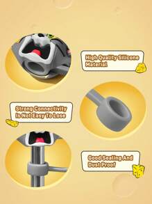 TOM & JERRY X SHEIN 2个可爱卡通吸管盖，适用于8-10毫米吸管，防尘可重复使用吸管盖