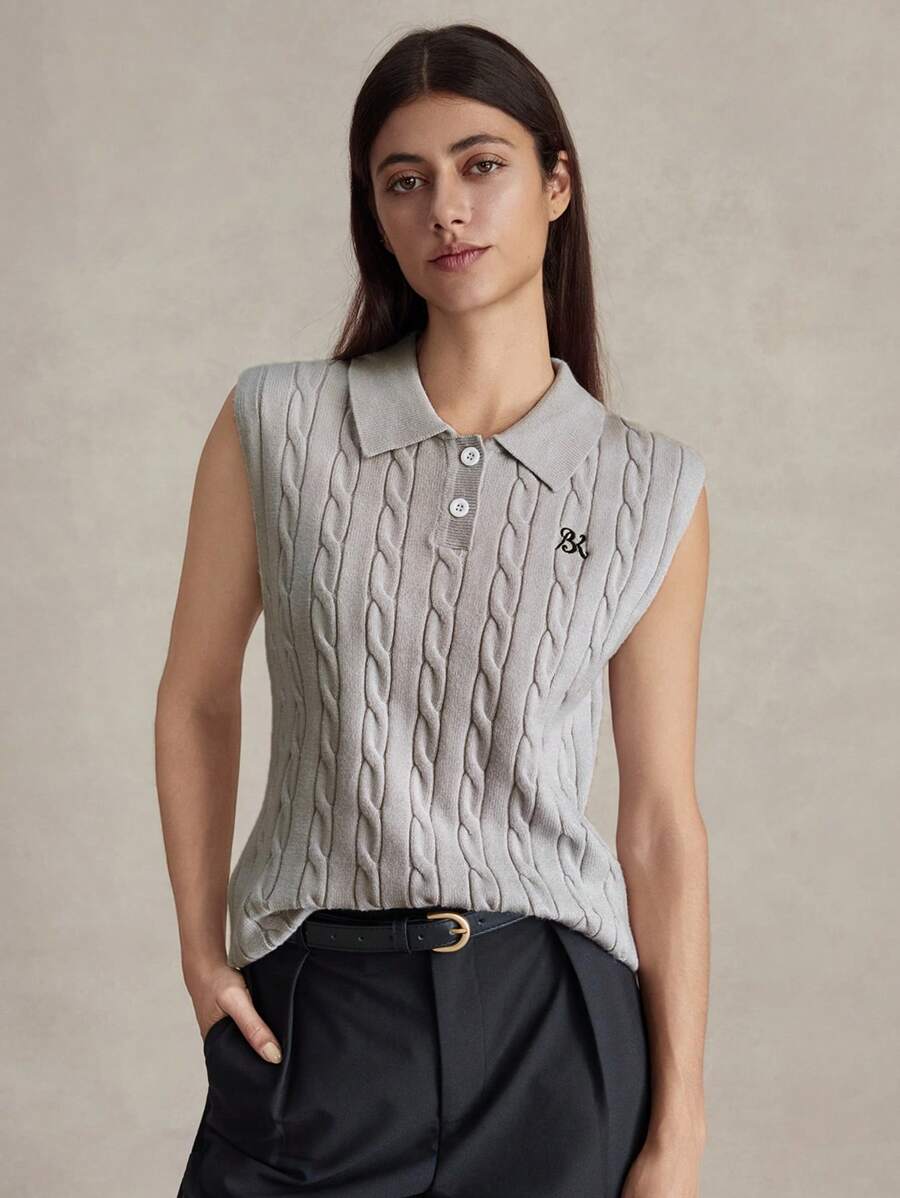 Briarwyn Damen Lässig ärmelloses gestricktes Top, Sommer