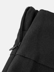 Girlism Jupe plissée de couleur unie avec short intégré et ceinture amovible, polyvalente et adaptée à toutes les saisons, style scolaire