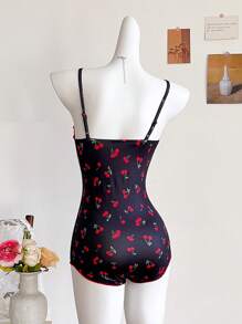 Teen Girl Casual Ditsy Floral Romper For Summer
