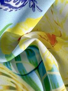 Swim Mod Y2K 夏日清凉水果热印花比基尼套装