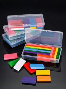 4 Stücke klare rechteckige Kunststoff Aufbewahrungsboxen Organizer für Angelzubehör, Schrauben, Hardware, Werkzeuge, Knöpfe, Bastelarbeiten, Schmuck, Accessoires, kleine Teile