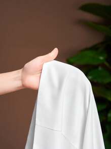 Slaydiva Nuevo Llegado Primavera/Verano 2025, Vestido blanco holgado sin mangas con tirantes anchos y línea A, ideal para vacaciones y casual, tallas grandes