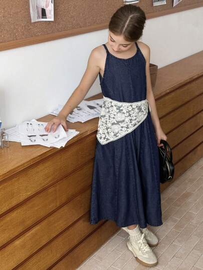 DAZY Tween Girl Denim Dress, Girls Summer Outfits,Back To School Clothes