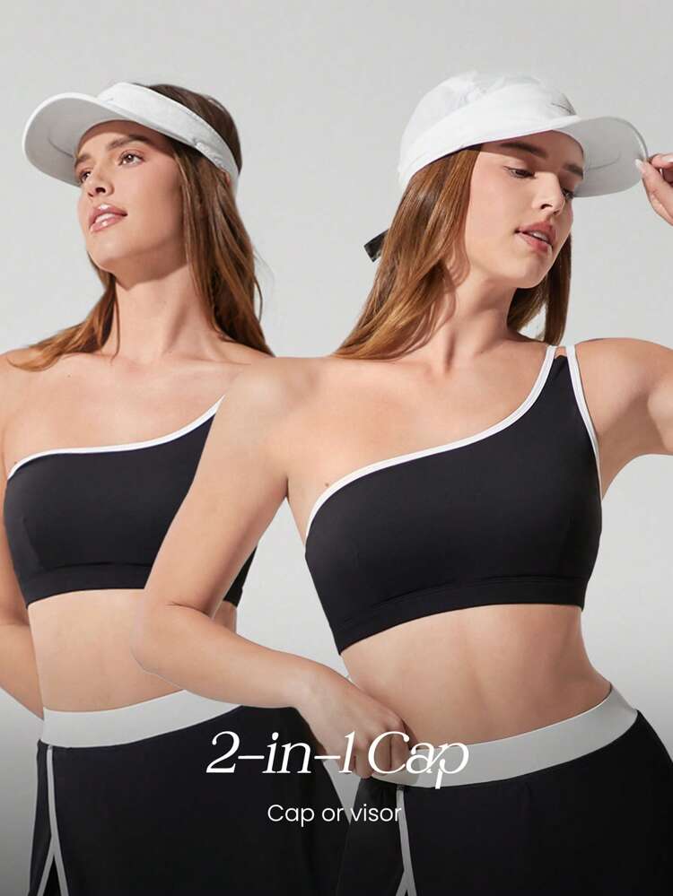 Sun Sport Lightweight Adjustable Sun Proof Cool Touch Sweat Wicking Detachable Body Sun Cap Visor Gym Workout Hike Beach Pool Holiday Vacation Getaway Daily Active Wear