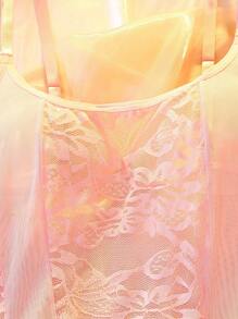 2 chiếc váy ngủ peplum mỏng gợi cảm Innocent Lingerie kèm dây đeo mảnh và áo ngực cắt cúp, váy ngủ Babydoll gợi cảm cho nữ, màu hồng, đồ ngủ & đồ mặc nhà, gợi cảm - Hồng - Xem 8