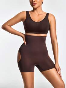 SHAPORA Women's Shapewear Bottoms, Fashionable And Suitable For Summer - Brown - View 4