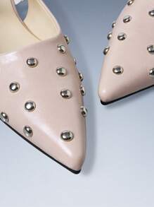 CUCCOO GRLICON 女士时尚百搭铆钉平底鞋