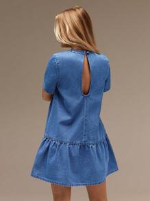 SHEIN Forever 21 春夏女士浪漫/舞会/正式/生日/90 年代服装/商务休闲女士/优雅/西部服装/外出/时尚/休闲/Y2K 服装/俱乐部/办公室/鸡尾酒会/复古/紧身/狂欢服装节日/有趣/优雅/老钱/街头服饰/度假服装/乡村音乐会服装/工作服/端庄/春假/单身女郎服装/音乐会/坏人/基本款/毕业/A 字/女牛仔服装/牛仔迷你裙 - 藍色 - 查看 8