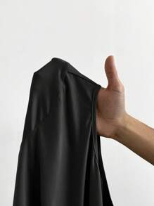 Auralis 大码女式黑色套装，休闲裤装，两件套，秋季两件套，秋季黑色上衣两件套，少女服装，演唱会女装修身衬衫休闲套装，加大码两件套 - 黑色 - 查看 7