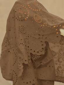 Aveloria Rosie 女式长袖刺绣领衬衫 - 棕色 - 查看 7