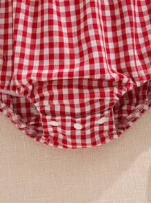 Souflis Souflis Body sin mangas con escote descubierto y volantes para bebé niña, con decoración de volantes en la cintura + Sombrero de cubo