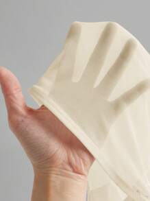 SHEIN ICON 女式 Y2K 性感外出春夏时尚抹胸不对称下摆网眼可爱夏季上衣 - 杏色 - 查看 5