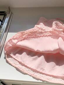 Comfortcana Women's Summer Pink Floral Embroidered Ruched Bust Camisole - Pink - View 7