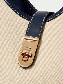 SHECARRY 女士简约多功能手提包 - 米色 - 查看 6