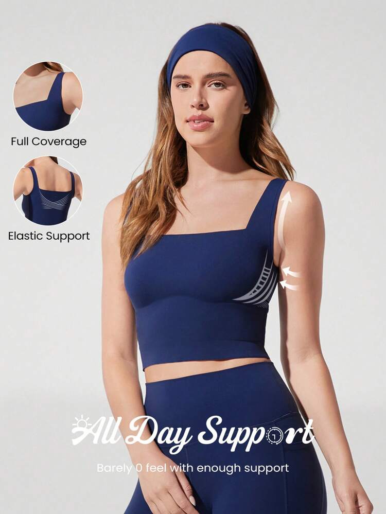 All-Day Long Second-Skin Ultra Lightweight Seamless A/B/C Cup Full Coverage Underarm Longline Sports Bra Low Impact Yoga Pilates Daily Removable Cups Spring Spring Summer