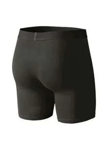 SHEIN 5pcs/Pack Men's Solid Color Breathable Boxer Briefs - Multicolor - View 2