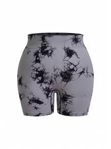 Easithlete Pantaloni scurți sport de fitness pentru femei, mărime plus, cu talie înaltă, de zi cu zi, pentru antrenament